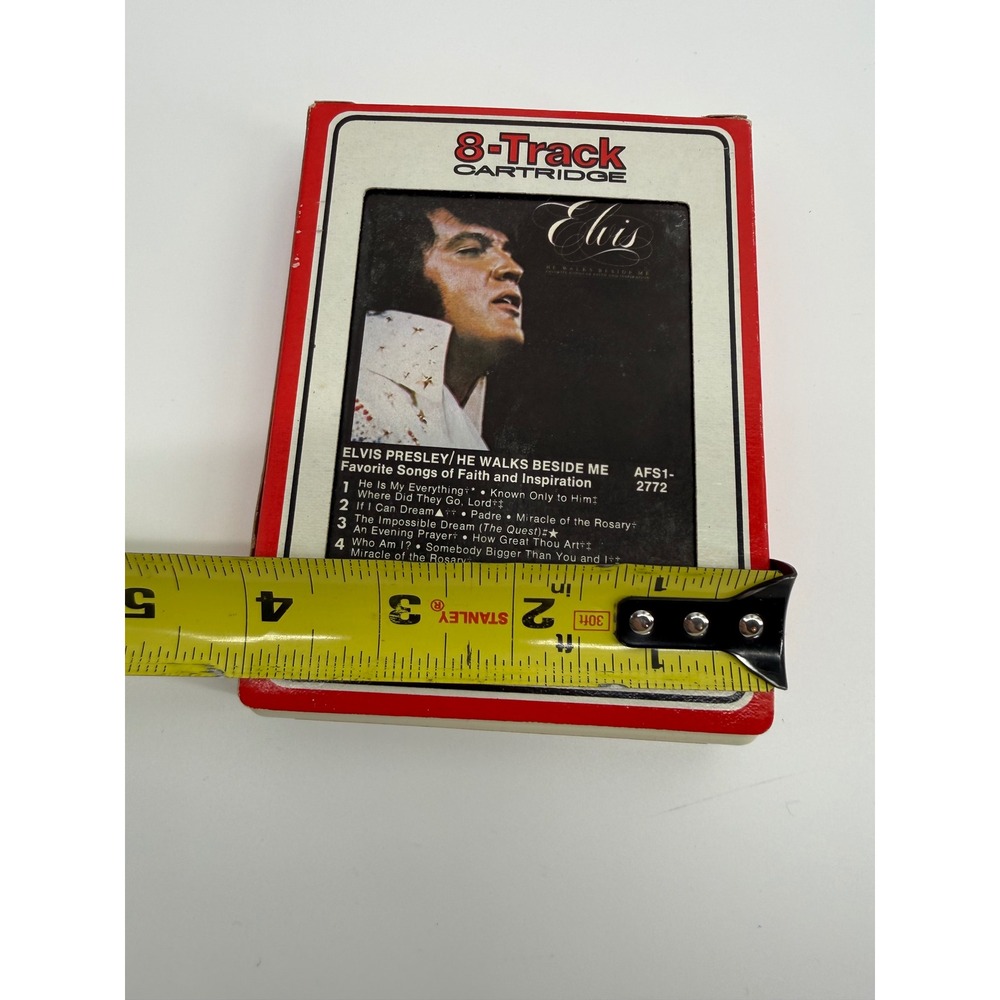 Elvis Presley He Walks Beside Me 8-Track Tape 1978 RCA Gospel Red Analog - Picture 7 of 9